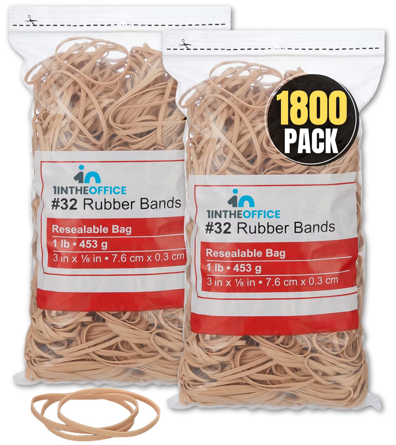 Amazon.com : 1InTheOffice Rubber Bands Size 32, 32 Rubber Bands